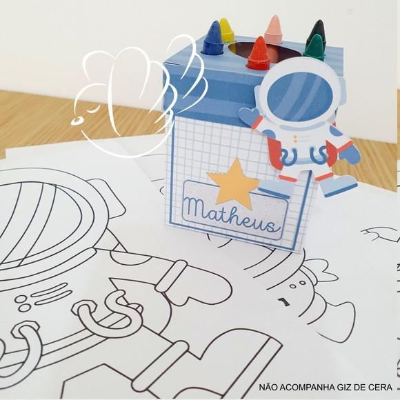 Personalizados-caixinhas - Astronauta - 10 Itens