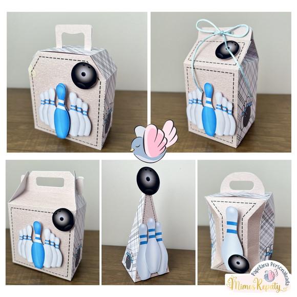 Personalizados-caixinhas - Boliche - 10 Itens