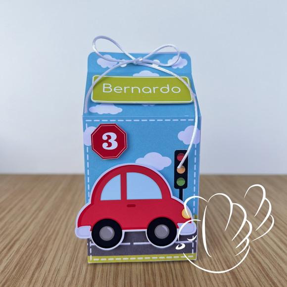 Personalizados-caixinhas - Carrinhos Coloridos - 10 Itens