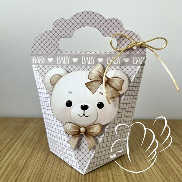 Personalizados-caixinhas - Chá de Bebê Ursinho - 10 Itens