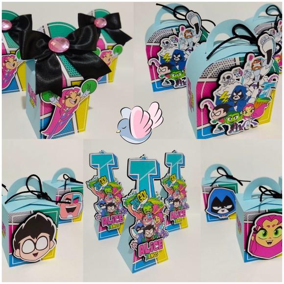 Personalizados-caixinhas - Jovens Titãs - 10 Itens