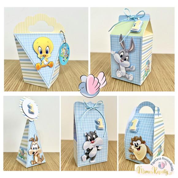 Personalizados-caixinhas - Looney Tunes Baby - 10 Itens