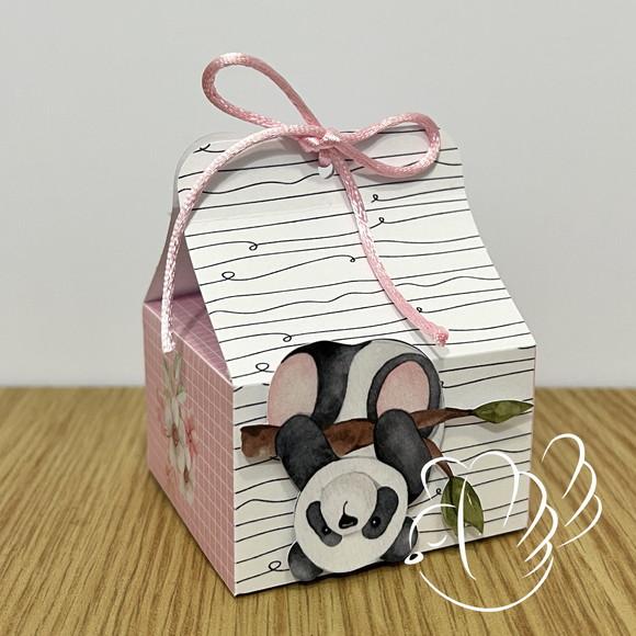 Personalizados-caixinhas - Panda Aquarela Luxo - 10 Itens