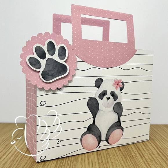 Personalizados-caixinhas - Panda Aquarela Luxo - 10 Itens