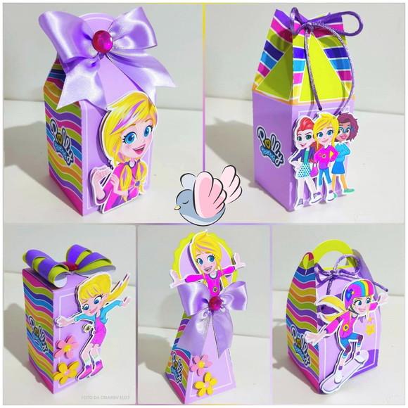 Personalizados-caixinhas - Polly Pocket- 10 Itens