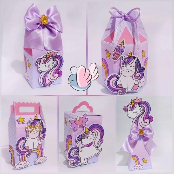 Personalizados-caixinhas - Unicornio - 10 Itens