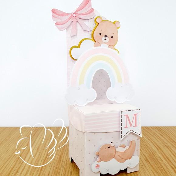 Personalizados-caixinhas - Ursinho Raio de Sol - 10 Itens