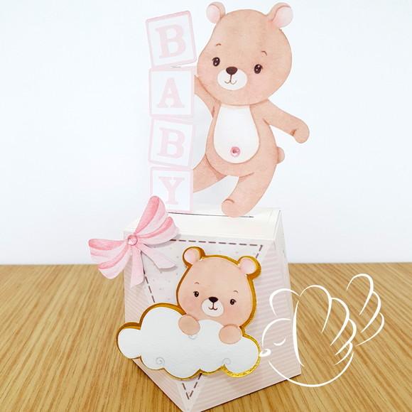 Personalizados-caixinhas - Ursinho Raio de Sol - 10 Itens