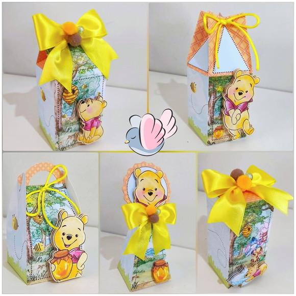 Personalizados-caixinhas - Ursinho Pooh- 10 Itens