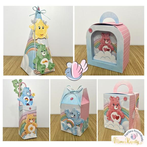 Personalizados-caixinhas - Ursinhos Carinhosos - 10 Itens