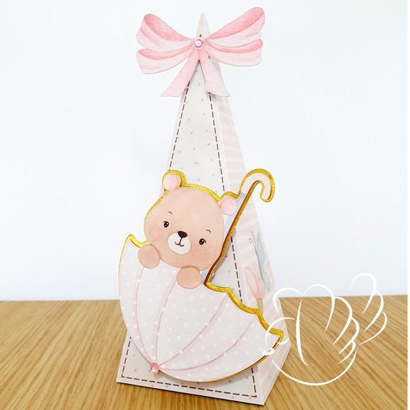 Personalizados-caixinhas - Ursinho Raio de Sol - 10 Itens