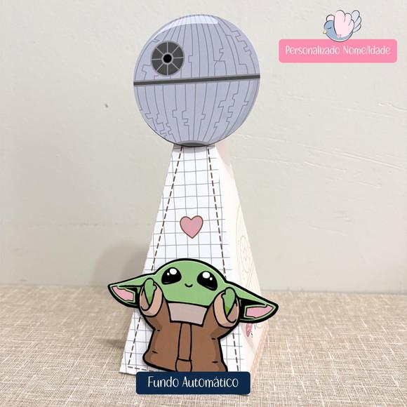 Personalizados-caixinhas- Baby Yoda Menina - 20 Itens