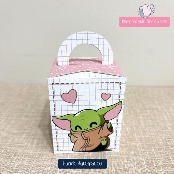 Personalizados-caixinhas- Baby Yoda Menina - 20 Itens