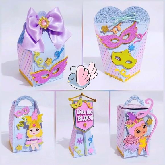 Personalizados-caixinhas- Carnaval - 10 Itens