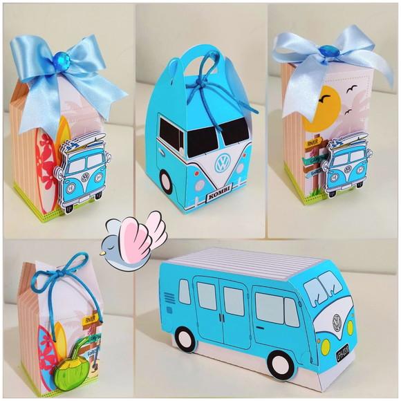 Personalizados-caixinhas- Kombi - 10 Itens