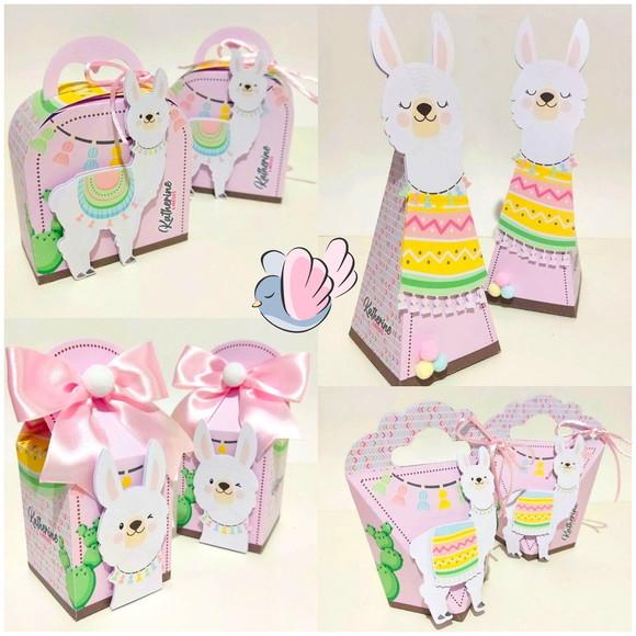 Personalizados-caixinhas- Lhama - 10 Itens