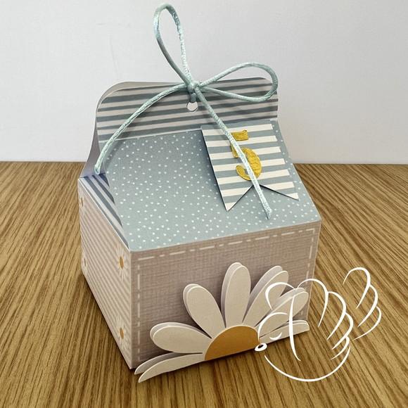 Personalizados-caixinhas- Margarida Azul - 10 Itens