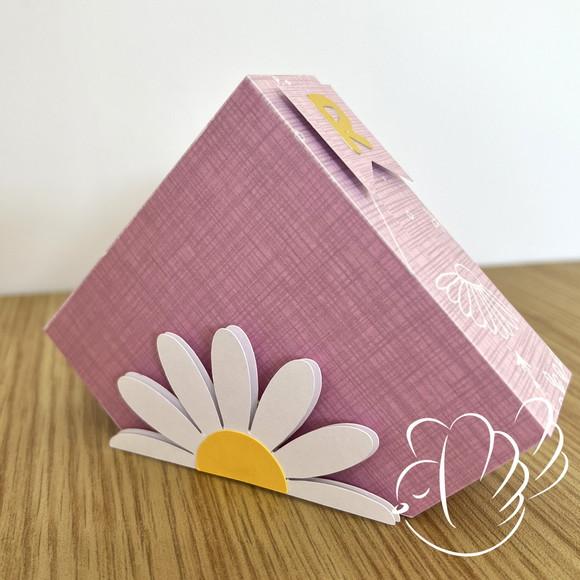 Personalizados-caixinhas- Margarida Rosa - 10 Itens