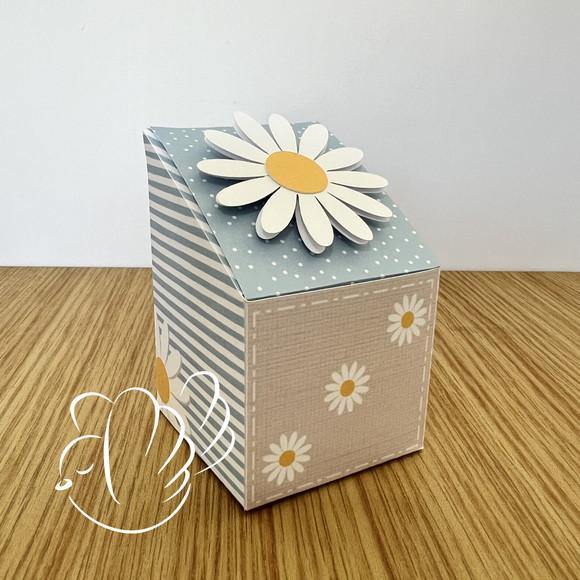 Personalizados-caixinhas- Margarida Azul - 10 Itens