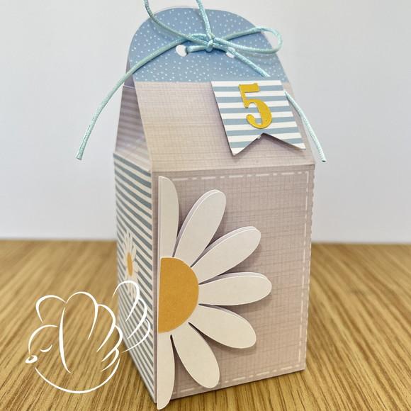 Personalizados-caixinhas- Margarida Azul - 10 Itens