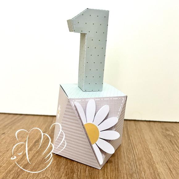 Personalizados-caixinhas- Margarida Verde - 10 Itens