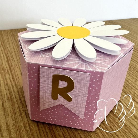 Personalizados-caixinhas- Margarida Rosa - 10 Itens