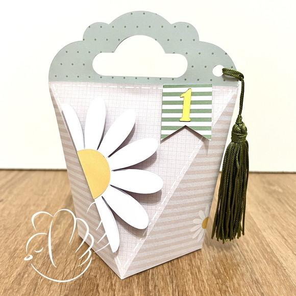 Personalizados-caixinhas- Margarida Verde - 10 Itens