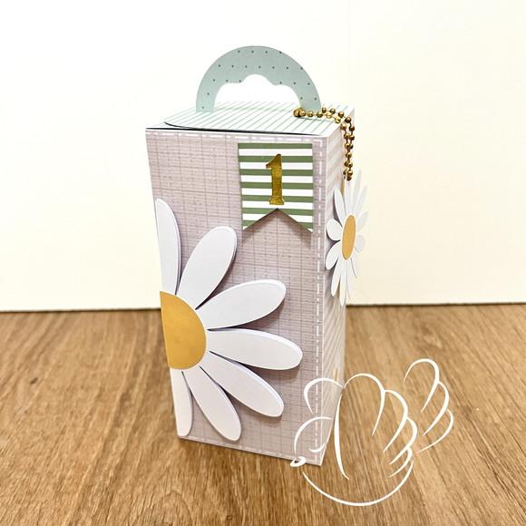 Personalizados-caixinhas- Margarida Verde - 10 Itens