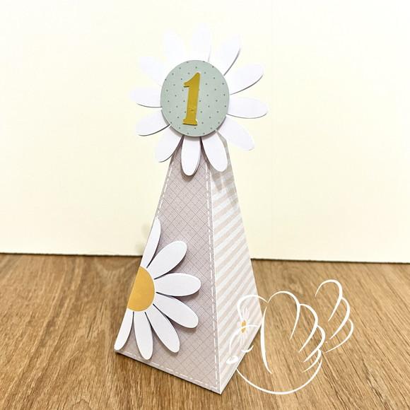 Personalizados-caixinhas- Margarida Verde - 10 Itens