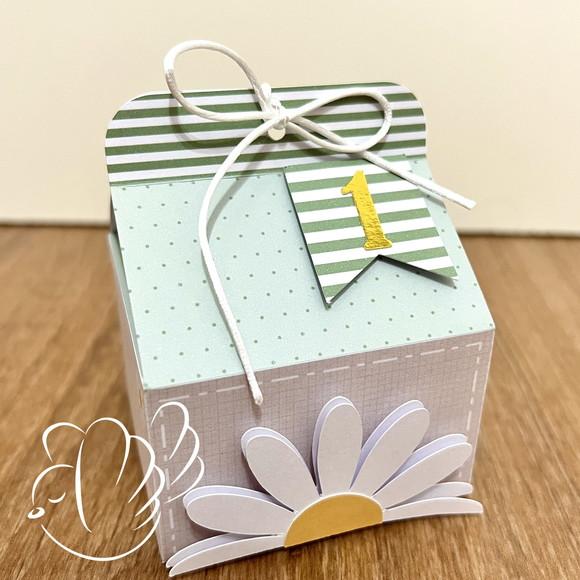 Personalizados-caixinhas- Margarida Verde - 10 Itens