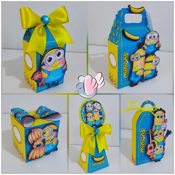 Personalizados-caixinhas- Minnions - 10 Itens