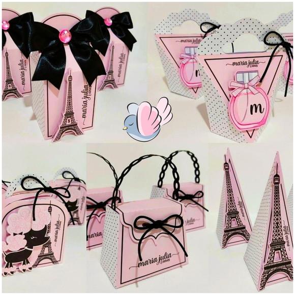 Personalizados-caixinhas- Paris - 10 Itens