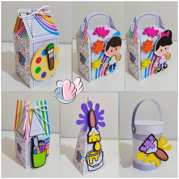 Personalizados-caixinhas- Pintando o Sete - 10 Itens