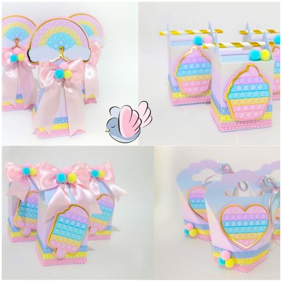 Personalizados-caixinhas- Pop It- 10 Itens