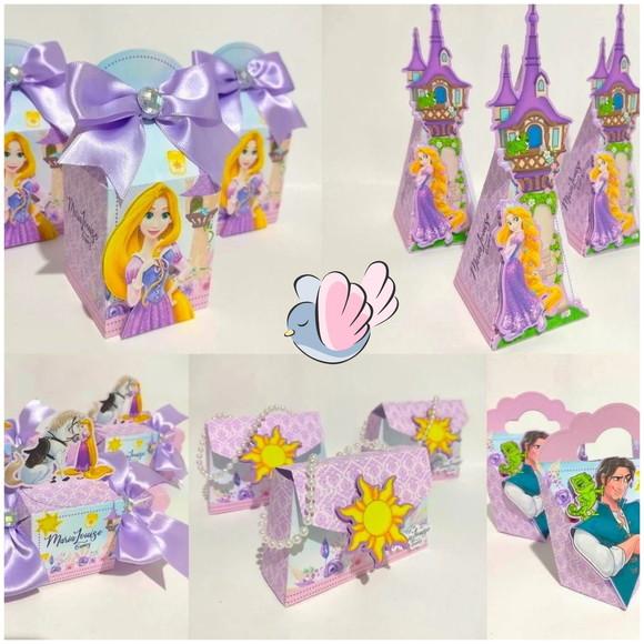 Personalizados-caixinhas- Rapunzel - 10 Itens