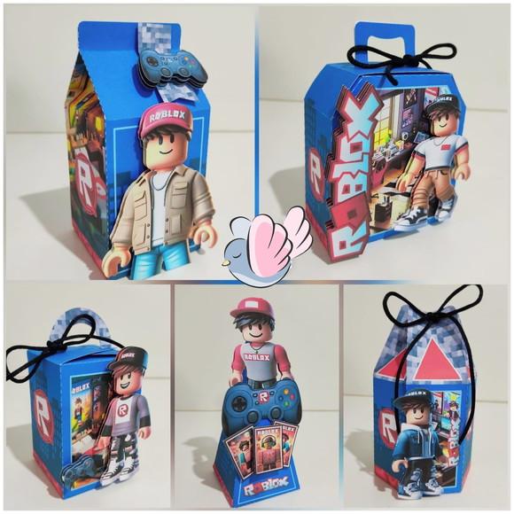Personalizados-caixinhas- Roblox Menino - 10 Itens