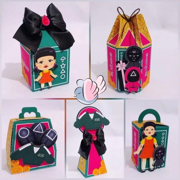 Personalizados-caixinhas- Round 6 - 10 Itens