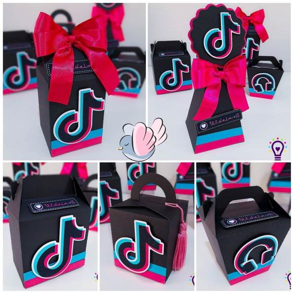 Personalizados-caixinhas- Tik Tok - 10 Itens