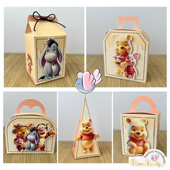 Personalizados-caixinhas- Ursinho Pooh- 10 Itens