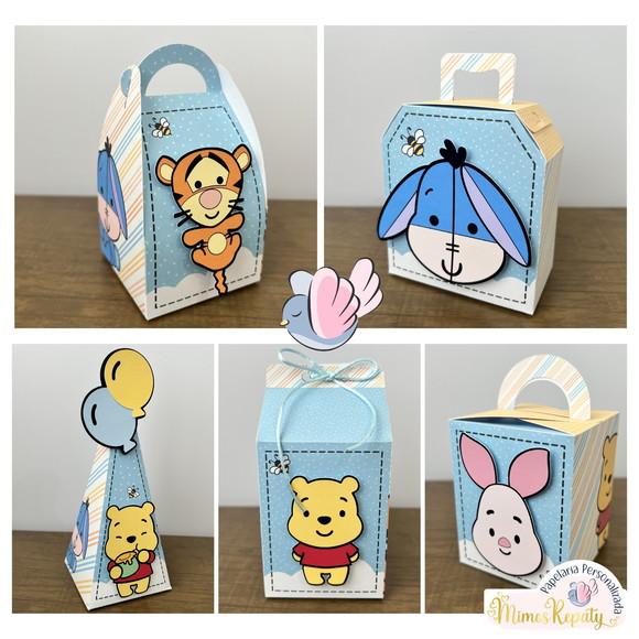 Personalizados-caixinhas- Ursinho Pooh- 10 Itens