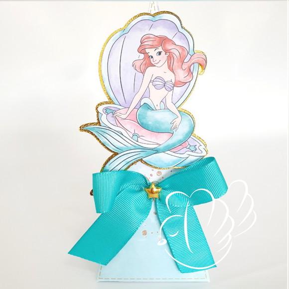 Personalizados-caixinhas-ariel Aquarela -10 Itens