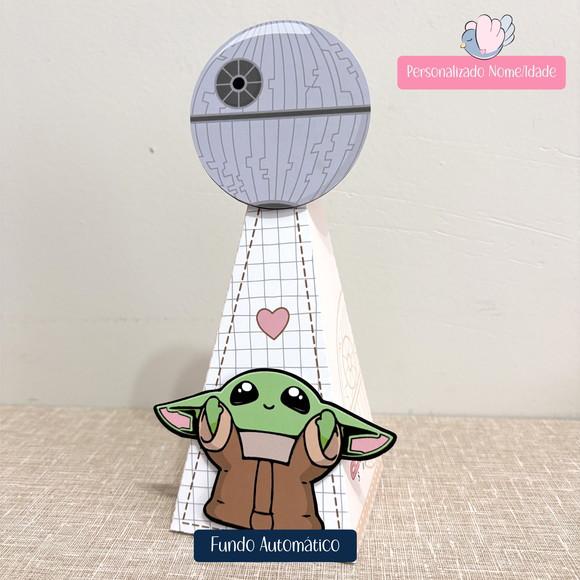 Personalizados-caixinhas-baby Yoda Menina - 10 Itens