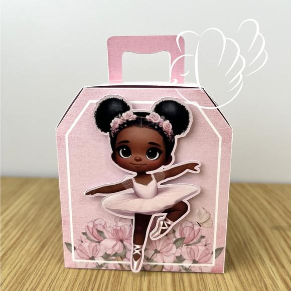 Personalizados-caixinhas-bailarina Negra - 10 Itens