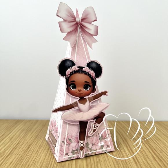 Personalizados-caixinhas-bailarina Negra - 10 Itens