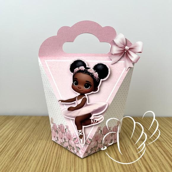 Personalizados-caixinhas-bailarina Negra - 10 Itens