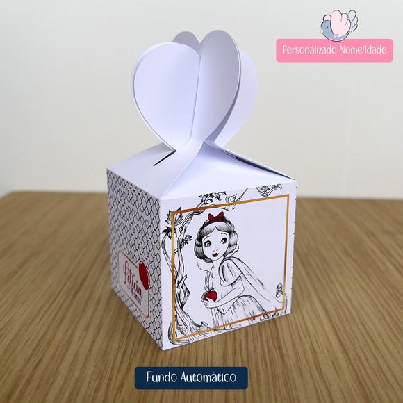 Personalizados-caixinhas-branca de Neve Minimalista-10 Itens