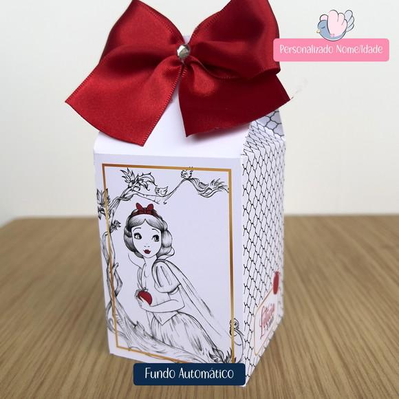 Personalizados-caixinhas-branca de Neve Minimalista-30 Itens