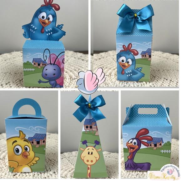Personalizados-caixinhas-galinha Pintadinha - 10 Itens