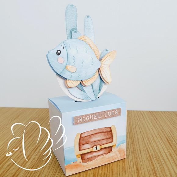 Personalizados-caixinhas-fundo do Mar - 10 Itens