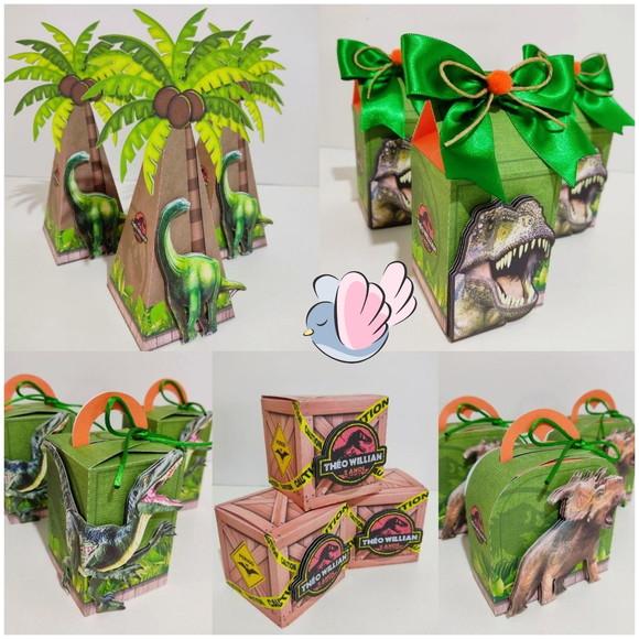 Personalizados-caixinhas-jurassic Park - 10 Itens